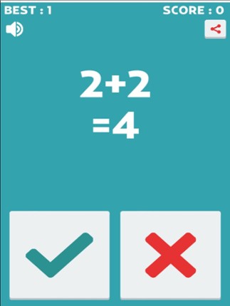 Extreme Math True Or False : The Addition and Subtraction Puzzle Free Game screenshot