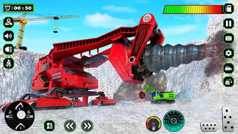 Snow Excavator Simulator Game screenshot