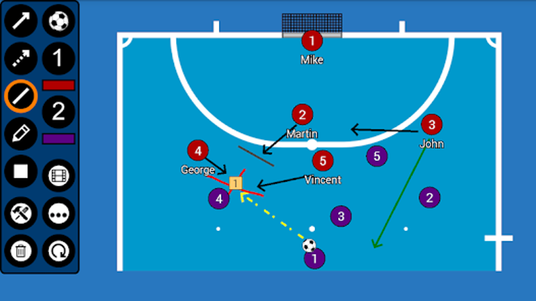 Futsal Tactic Board Image