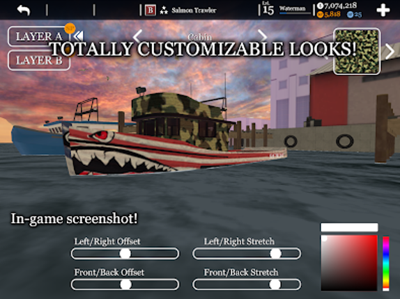 uCaptain: Boat Fishing Game 3D screenshot