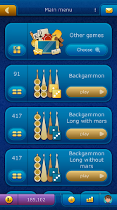 Backgammon LiveGames online Image