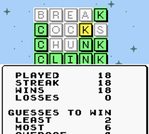 GB Wordyl screenshot