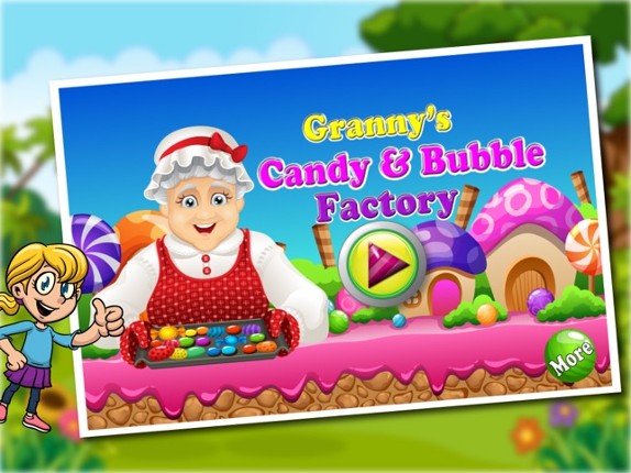 Granny's Candy &amp; Bubble Gum Factory Simulator - Learn how to make sweet candies &amp; sticky gum in sweets factory Image