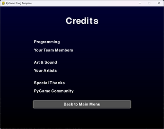 Pygame Template Image