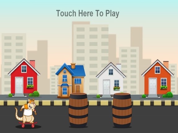 Rat on Skateboard jump Games - Fun Game For Free screenshot