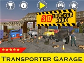 Trucker Transporter Parking 3D Image