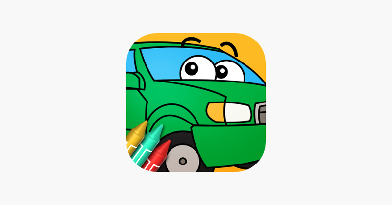 Trucks Coloring Book Game Cover