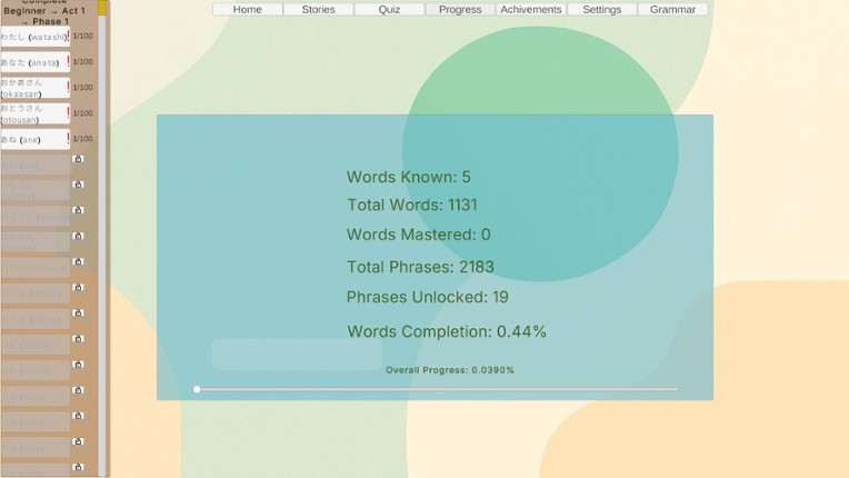 Automatic Language Learning screenshot
