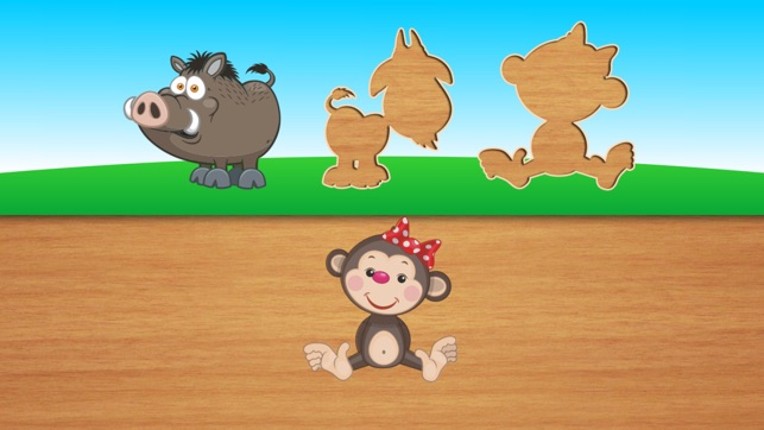 Cute puzzles for kids - toddlers educational games and children's preschool learning Image