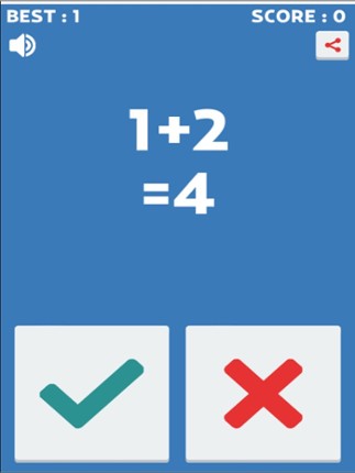 Extreme Math True Or False : The Addition and Subtraction Puzzle Free Game screenshot