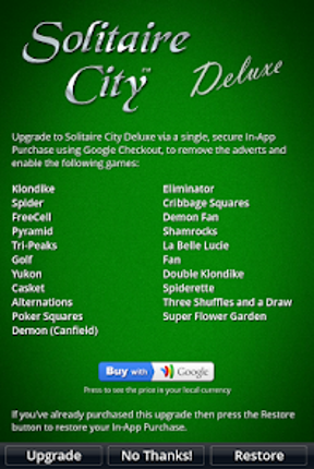 Solitaire City screenshot