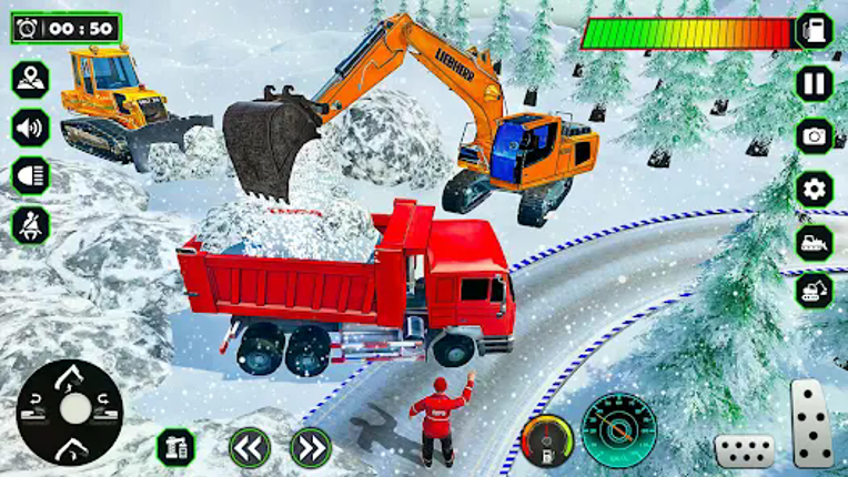 Snow Excavator Simulator Game screenshot