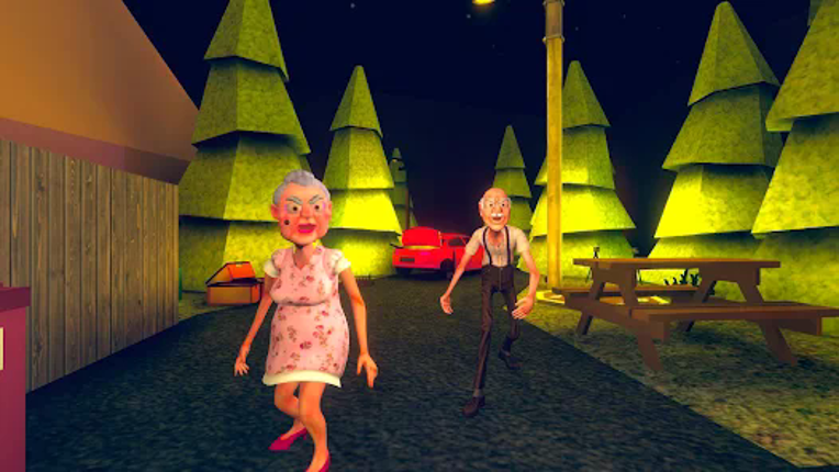 Grandpa And Granny Two Hunters Image