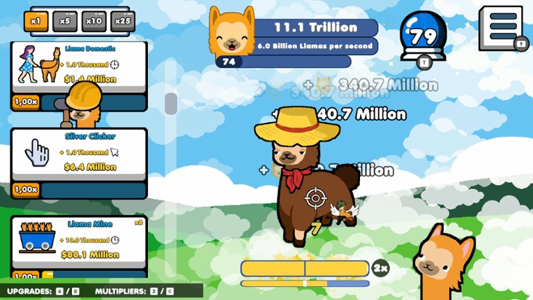 Lhama Clicker screenshot