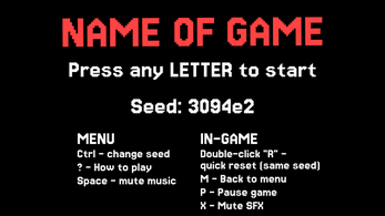 Name of Game screenshot