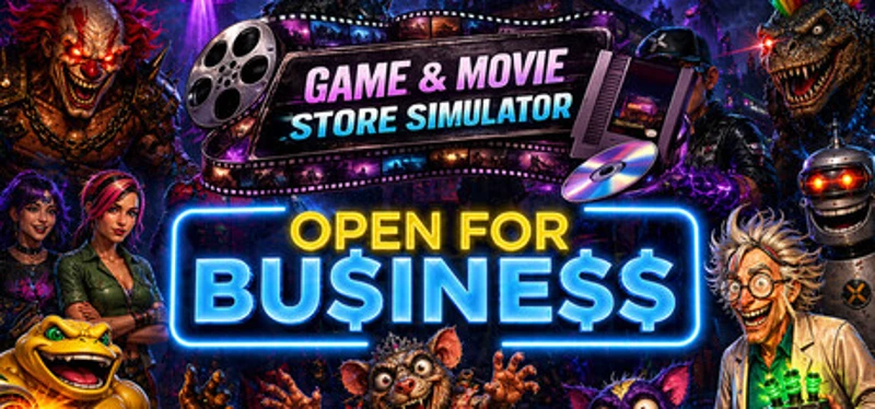 OPEN FOR BUSINESS: Game & Movie Store Simulator Image