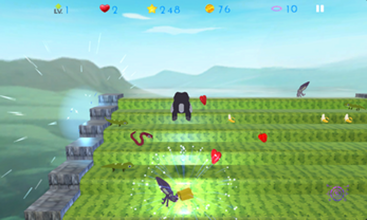 Potemkin Monkey on stairs online Image