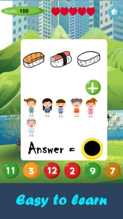 Sushi Math Addition & Subtraction screenshot