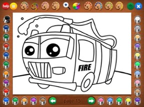 Trucks Coloring Book Image