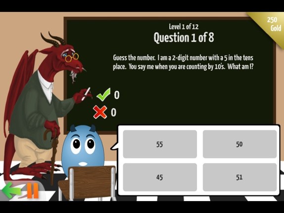 Dragon Egg Elementary Math Free — Practice Math screenshot
