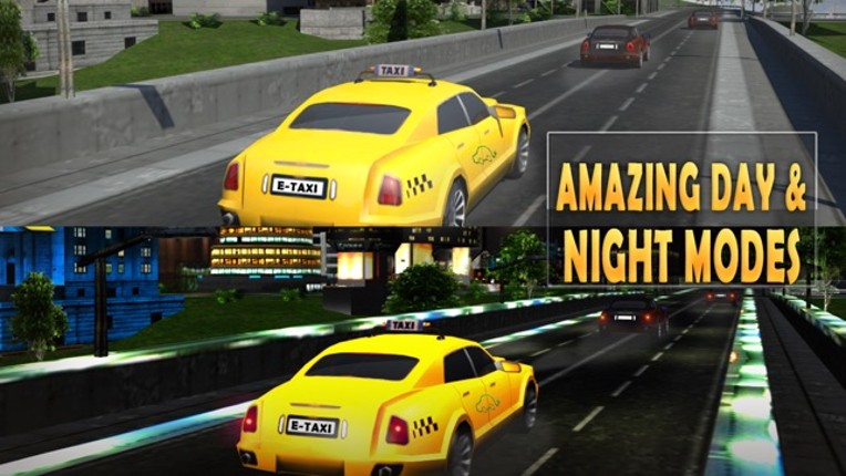 Electric Car Taxi Simulator: Day Night Driver Job screenshot