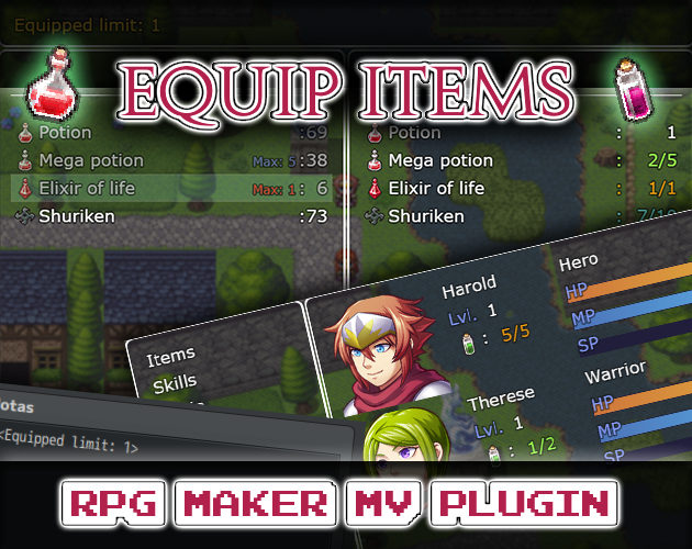 Games like Equip Items - Rpg Maker MV plugin
