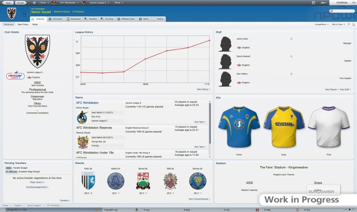 Football Manager 2012 screenshot