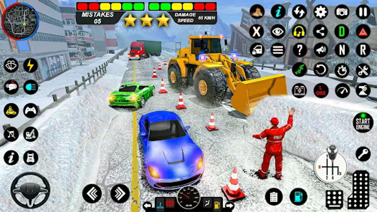 Snow Excavator Simulator Game screenshot