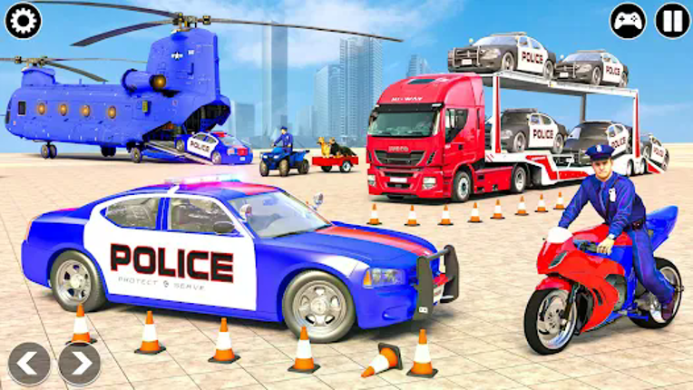 Police Transport Car Parking Image
