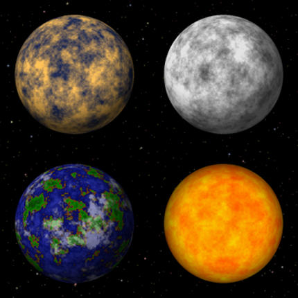 Customizable 2D space background Image