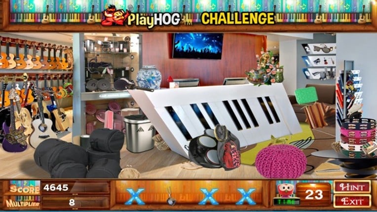 Music and Stuff Hidden Objects Image