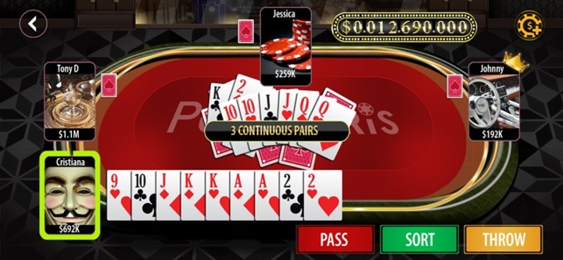 Poker Paris - danh bai offline screenshot