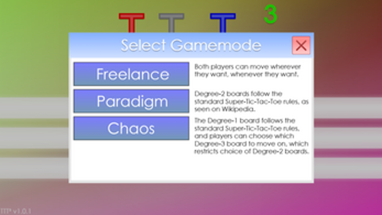 Tic Tac Toe Cubed (Release 1.0.1) Image