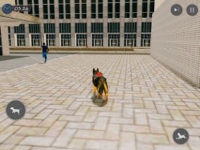 US Police Dog City Security 3D Image