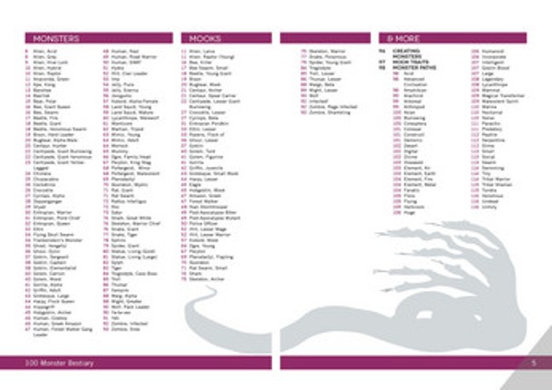 100 Monster Bestiary screenshot