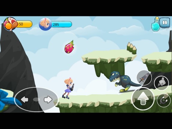 Dino World Adventure Dodge & Fight Game for Kids screenshot