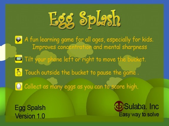 Egg Splash - Touch & Catch Focus Game App for iOS screenshot