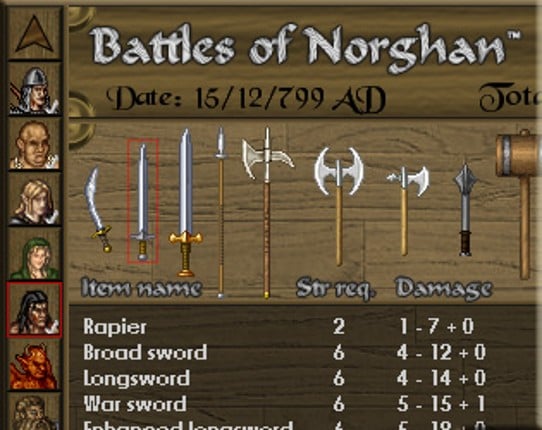 Battles of Norghan Game Cover