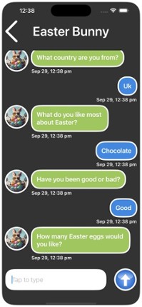 Easter Bunny Call &amp; Text Image