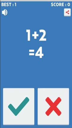 Extreme Math True Or False : The Addition and Subtraction Puzzle Free Game screenshot
