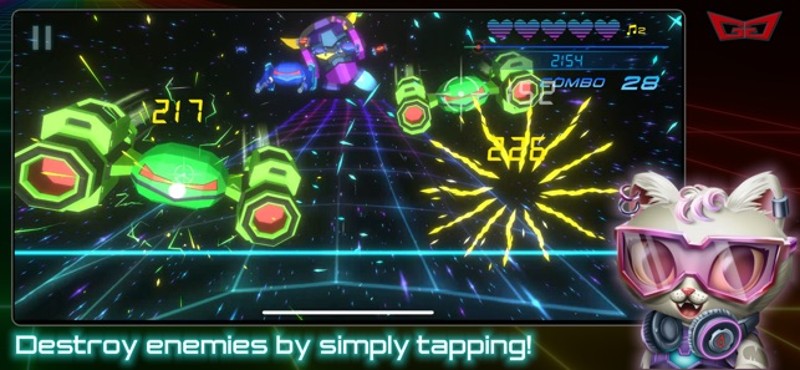 Galactigun: Rhythm Blaster screenshot