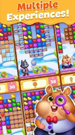Pet Candy Puzzle-Match 3 games screenshot