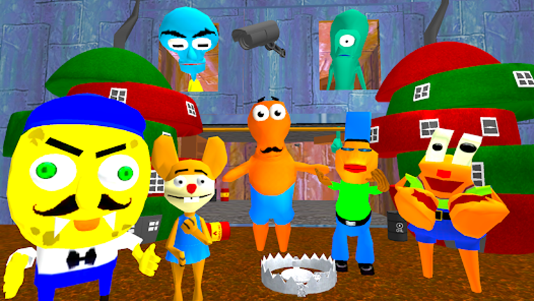 Sponge Neighbor Escape 3D Image