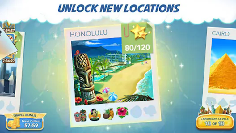 Destination Solitaire TriPeaks screenshot