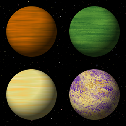 Customizable 2D space background screenshot