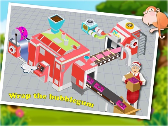 Granny's Candy &amp; Bubble Gum Factory Simulator - Learn how to make sweet candies &amp; sticky gum in sweets factory screenshot