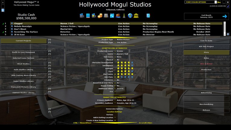Hollywood Mogul 4 screenshot