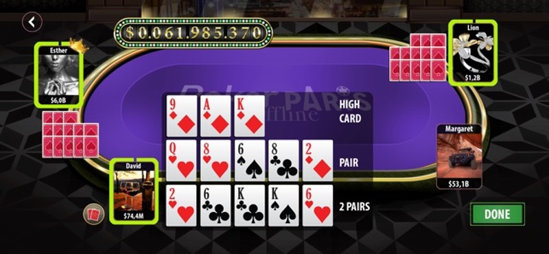 Poker Paris - danh bai offline screenshot