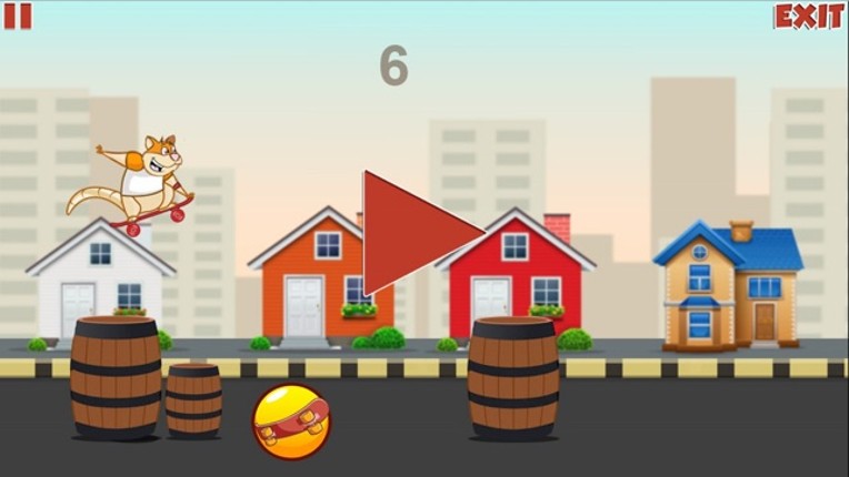 Rat on Skateboard jump Games - Fun Game For Free screenshot