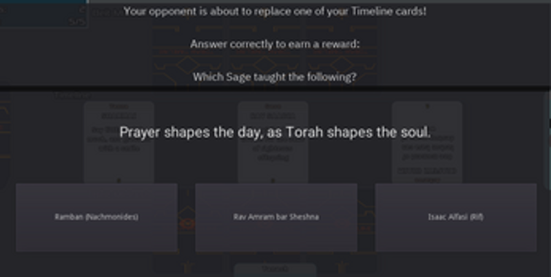 Torah Timeline - a Torah Card Game Image